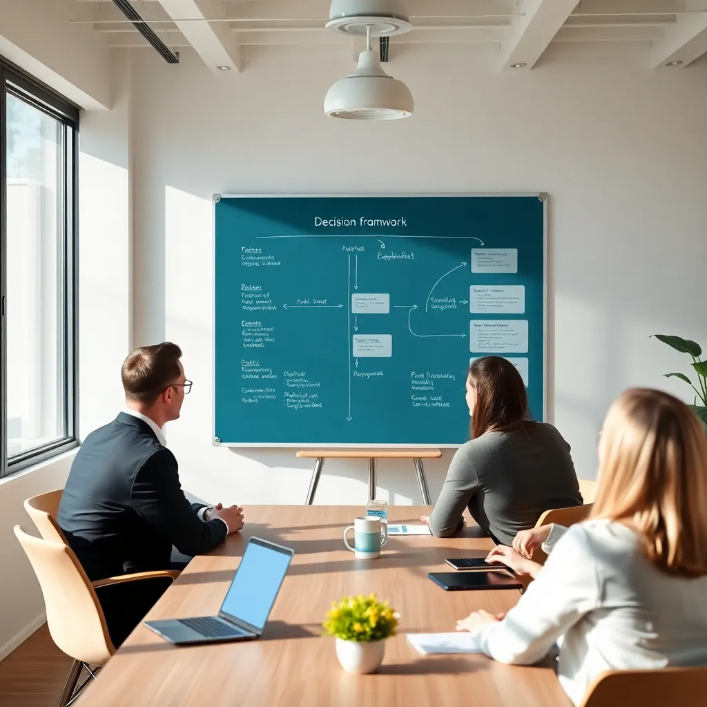 Een professional gebruikt datavisualisatie-tools voor besluitvorming